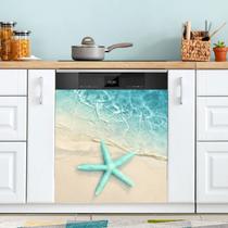 Tampa Magnética para Lava-Louças QUGRL - Estampa Ocean Beach Starfish (58,42x66,04cm)