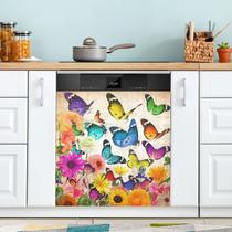 Tampa magnética para lava-louças QUGRL Vintage Spring 58,42x66,04cm