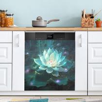 Tampa magnética para máquina de lavar louça JIPONI Glowing Lotus Flower 58x66cm Tampa magnética para máquina de lavar louça JIPONI Glowing Lotus Flower 58x66cm