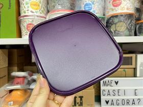 Tampa Modular Quadrada Roxa para Recipientes Tupperware - 1 ao 5 Tampa Modular Quadrada Roxa para Recipientes Tupperware - 1 ao 5