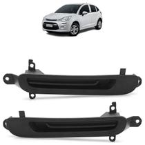 Tampa Moldura Parachoque Dianteiro C3 2013 2014 2015 2016 2017 Preto Drl