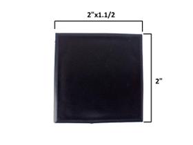Tampa Nylon Retangular Tubo Ferro Alumínio 2 x 1.1/2 Preto Tampa Nylon Retangular Tubo Ferro Alumínio 2 x 1.1/2 Preto