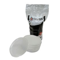 Tampa p/copo 1 litro 1000ml ps c/100 translucido tp09 copaza Tampa p/copo 1 litro 1000ml ps c/100 translucido tp09 copaza
