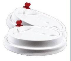 Tampa p/ Copo Kraft 350ml C/200 Un (Talge) Tampa Plástica p/ Bebidas Quentes e Frias - TOTAL PLAST