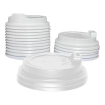 Tampa p/ Copo Papel Biodegradável 110ml 62mm Fns C/100 unid Cor:Branco Tampa p/ Copo Papel Biodegradável 110ml 62mm Fns C/100 unid Cor:Branco