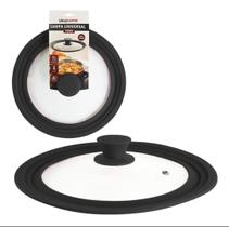 Tampa P/ Panela Universal De Vidro E Silicone 26 Cm Unyhome