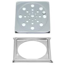 Tampa P/ Ralo Grelha Quadrado 10cm Inox Função Abre/ Fecha Tampa P/ Ralo Grelha Quadrado 10cm Inox Função Abre/ Fecha