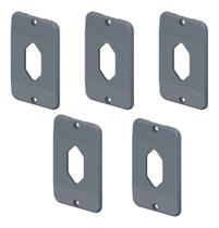Tampa Para 1 Tomada Vertical PVC Cinza Emb 30 Peças Andaluz Tampa Para 1 Tomada Vertical PVC Cinza Emb 30 Peças Andaluz