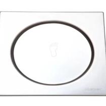 Tampa para Caixa Banheiro 15x15cm Meber de Chao Inox Vedado com Clic