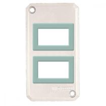 Tampa para condulete 1" com 2 postos horizontal para sistema modular