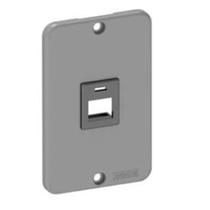 Tampa Para Condulete 1 Seção RJ11/45 Cinza Andaluz