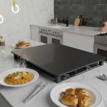 Tampa Para Cooktop Brastemp 4 Bocas BDJ77AB 77 X 51 cm Preto Laca