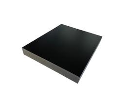 Tampa para Cooktop de 2 Bocas em MDF cor Preto com 4 lados fechados e dimensões de até 32cm x 51cm