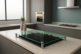 Tampa Para Cooktop Em Vidro Incolor Brastemp Gourmand Inox