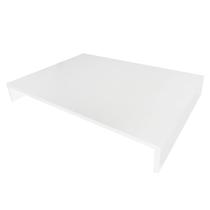 Tampa para Cooktop Fogão de 5 Bocas com 4 lados fechados em MDF cor Branco 51cm x74cm Tampa para Cooktop Fogão de 5 Bocas com 4 lados fechados em MDF cor Branco 51cm x74cm