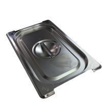 TAMPA PARA CUBA GN GASTRONÔMICA INOX 1/4 COM RECORTE BUFFET 16,3x2x26,5CM TAMPA PARA CUBA GN GASTRONÔMICA INOX 1/4 COM RECORTE BUFFET 16,3x2x26,5CM