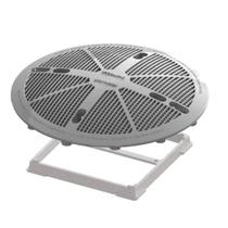 Tampa Para Dreno De Fundo Cinza Com Grade Sodramar