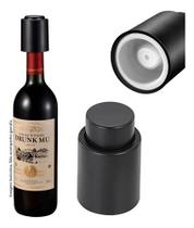 Tampa Para Fechar Garrafa De Vinho À Vácuo Mimo Style Preto