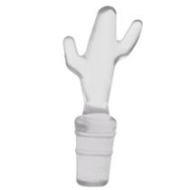 Tampa para Fechar Garrafa de Vinhos Espumante Rolha 8x2cm PVC Cactus Transparente