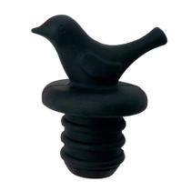 Tampa para garrafa silicone preto (formato passarinho)