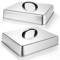 Tampa para Grelha EWFEN Aço Inoxidável 33x30x6cm 2 unidades