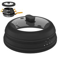 Tampa para Micro-ondas FPVIER 23 cm Dobrável de Silicone e Vidro