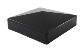 Tampa para poste de cerca JSP Manufacturing True 5x5 em pirâmide preta Tampa para poste de cerca JSP Manufacturing True 5x5 em pirâmide preta