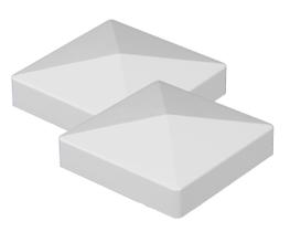 Tampa para Poste Homestead Fence Co 13x13 cm em PVC Vinil, 2 Unidades Tampa para Poste Homestead Fence Co 13x13 cm em PVC Vinil, 2 Unidades