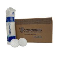 Tampa para Pote 200ml e Copos 400/500/550ml transparente Copomais com 1.000 unidades