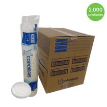 Tampa para Pote de 100ml e copos de 180/200ml Transparente Copomais com 2.000 unidades
