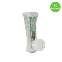 Tampa para Potes de isopor 200/300ml Ultratherm com 50 unidades