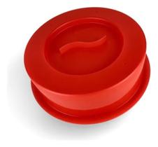 Tampa para prato de micro-ondas vermelha da tupperware Tampa para prato de micro-ondas vermelha da tupperware