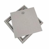 Tampa para Ralo com Aro 30x30 Odem Cinza Tampa para Ralo com Aro 30x30 Odem Cinza