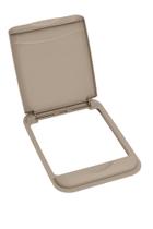 Tampa para Recipiente Rev-A-Shelf 50 Qt Plástico Substituição Champanhe Tampa para Recipiente Rev-A-Shelf 50 Qt Plástico Substituição Champanhe
