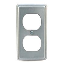 Tampa para tomada duplex de 1 módulo em aço inoxidável Airmont Tampa para tomada duplex de 1 módulo em aço inoxidável Airmont