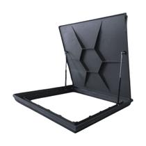 Tampa Piscina Casa De Maquina Rebaixada Em Aluminio 100x100m Preto