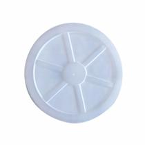 Tampa plastica 480ml transp ps - tpt-480 - cx c/10x50