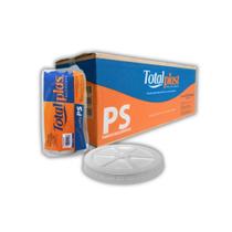 Tampa Plástica Copo 300ml 330ml PP S/ Furo 500un Totalplast