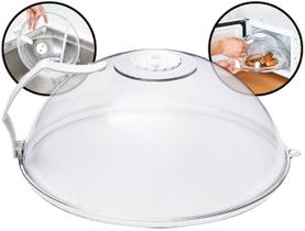 Tampa Plástica Protetora Alimentos Para Micro-Ondas Pratos Cozinha Anti Respingo 28cm Tampa Plástica Protetora Alimentos Para Micro-Ondas Pratos Cozinha Anti Respingo 28cm