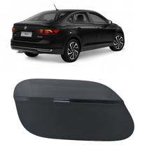 Tampa Portinhola Tanque Combustível Volkswagen Virtus Highline 2018 2019 2020 2021 2022 2023 2024 2025 2026 Preto Ninja Original