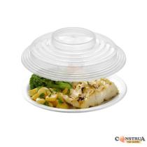 Tampa Protetora Alimento Transparente Microondas Bpa Free