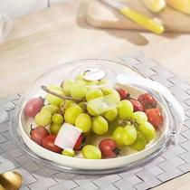 Tampa Protetora de Alimentos Micro-ondas - 200 graus - Transparente