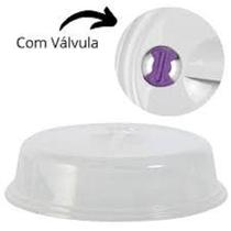 Tampa protetora de alimentos para microondas com válvula panamby