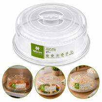 Tampa Protetora para Micro-ondas 25,5CM Plástico Resistente com Saídas de Vapor Transparente Yeet Tampa Protetora para Micro-ondas 25,5CM Plástico Resistente com Saídas de Vapor Transparente Yeet