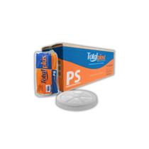 Tampa ps p/ copo descartável 400ml 440ml 500ml 550ml pp c/ furo p/ canudo c/ 10x50 un. (totalplast)