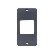 Tampa pvc cinza 2 teclas 1/2 x 3/4" masster