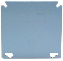 Tampa quadrada de PVC em branco Cantex 10 cm 4"