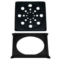 Tampa Ralo e Porta Grelha Quadrado 10cm Abre/ Fecha - PRETO Tampa Ralo e Porta Grelha Quadrado 10cm Abre/ Fecha - PRETO