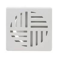 Tampa Ralo Grelha ABS Quadrado Linha 10x10 (9,4x9,4) Branco