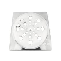 Tampa Ralo Grelha Quadrado 10x10cm Inox Função Abre / Fecha Tampa Ralo Grelha Quadrado 10x10cm Inox Função Abre / Fecha